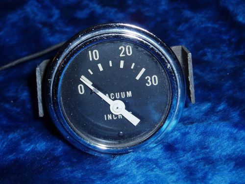 Vintage stewart warner 430208 made in u.s.a. vacuum inches gauge