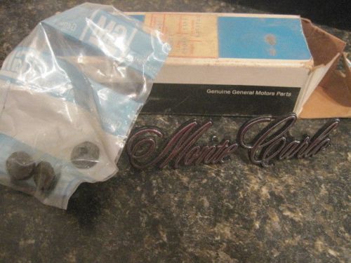 Chevrolet monte carlo emblem