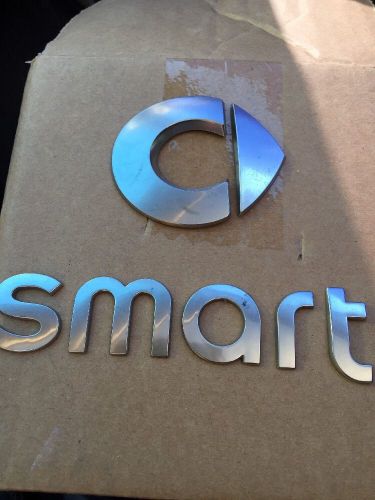 08 09 10 11 12 13 14 15 smart car fortwo rear &amp; front emblem logo badge sign oem