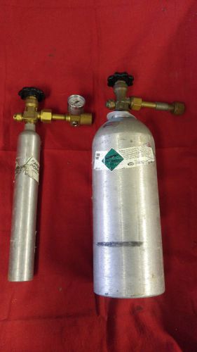 Carbon dioxide co2 tanks for drag race car air shifter 10 oz tank and 5 lb tank