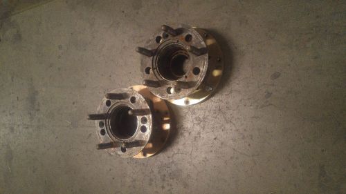 Port cirty racing speedway steel hubs pcr 2&#034; 5 on 5 aluminum rotor plate pair