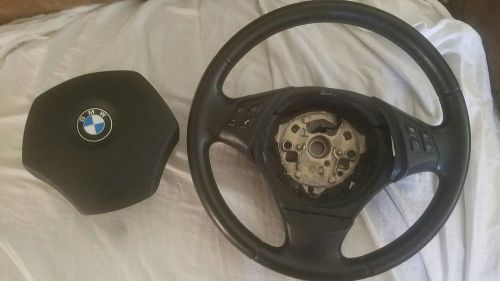 E90 steering wheel non sport with multi function buttons and airbag