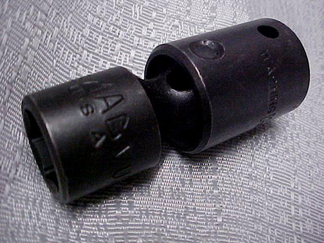 New mac tools 5/8" universal impact 1/2" drive socket wobble wrench swivel set