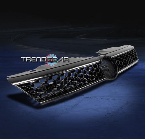 11 12 vw jetta mkvi sedan 4dr honeycomb mesh front upper hood abs grille black
