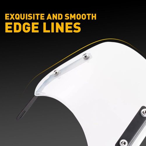 Universal Motorcycle Windshield Clear Windscreen Flyscreen w/Mount Bracket 5"-7", US $20.99, image 9