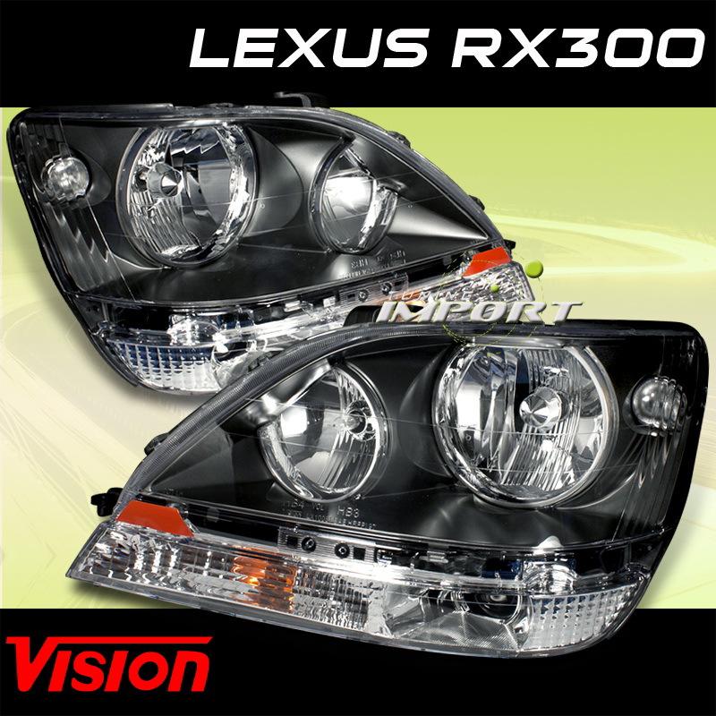 Lexus 99-00 rx300 suv vision pair lh+rh replacement headlights lamps