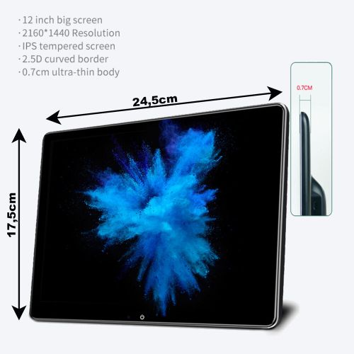 For Škoda 1 set 10.5&#034; touch screen android headrests monitor 8gb+128gb wifi sim-