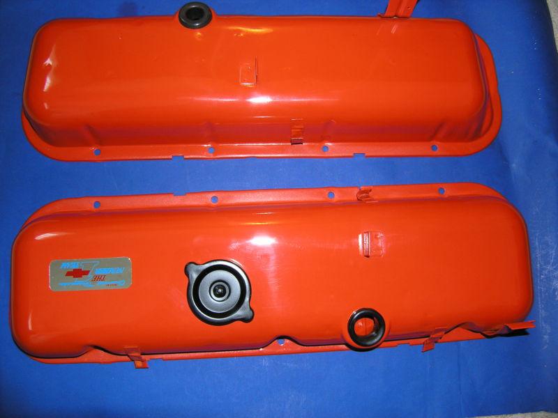2 1966-74 camaro,corvette 427 chevy original gm steel valve cover ex  nice