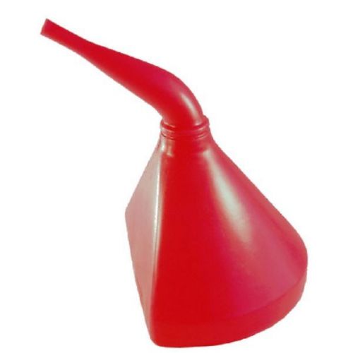Scribner funnel 14" d-shaped 45 deg. durable polyethylene red scr6115r