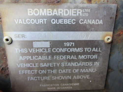 Vintage 72 Ski Doo Olympique 299 300 Snowmobile Chrome Front Bumper, US $99.99, image 12