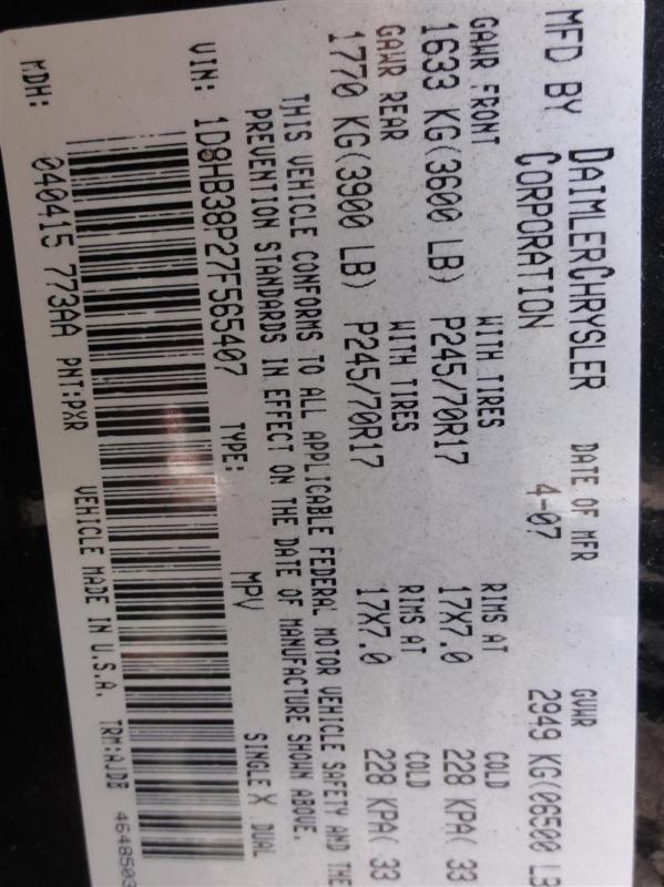 04 05 06 07 08 09 durango starter motor 4.7l