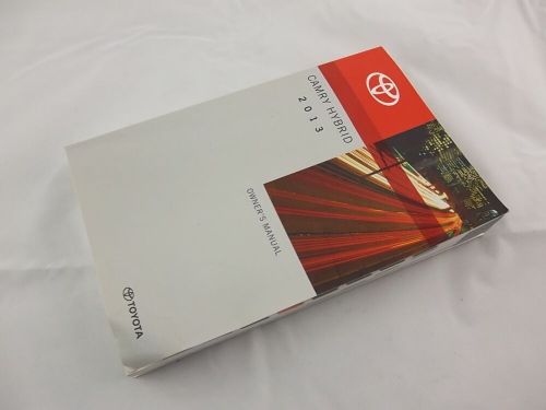 Owners Manual 01999-33A34 Toyota Camry Hybrid 2013, US $20.97, image 4
