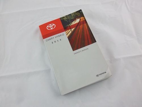 Owners Manual 01999-33A34 Toyota Camry Hybrid 2013, US $20.97, image 5