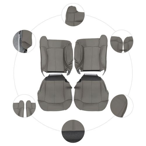 Front Seat Covers, Driver and Passenger Side Replacement Seat Cover, PU Grey, US $79.02, image 14