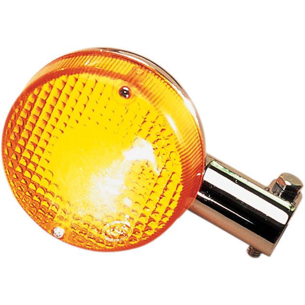 K&s dot turn signal d/f front chrome amber fits yamaha xv920 virago 920 1983