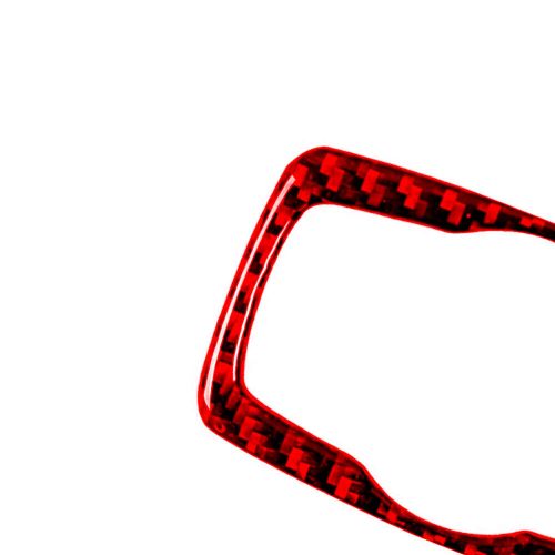 Red carbon fiber interior headlight control cover trim for bmw e82 e88 2008-2013