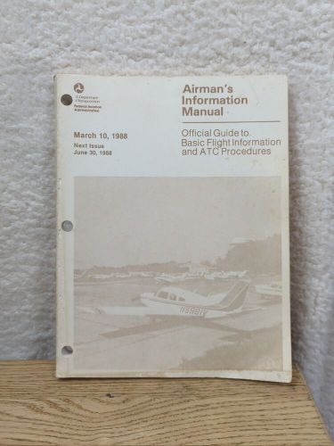 Airman's Information Manual 1988 March FAA, US $8.64, image 9