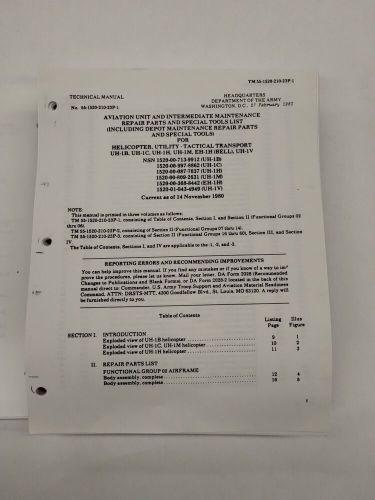 Bell UH-1B/1C/1H/1M/EH-1H/1V Utility-Tactical Transport Helicopter Maint-3 Vols., US $74.95, image 20