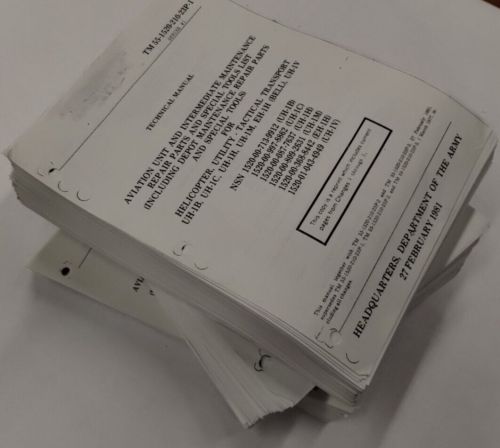 Bell UH-1B/1C/1H/1M/EH-1H/1V Utility-Tactical Transport Helicopter Maint-3 Vols., US $74.95, image 23