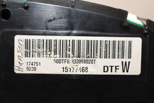 03-06 *REMAN *LED CHEVY GM SILVERADO SS 7-GAUGE INSTRUMENT CLUSTER 15177468 DTFW, US $332.99, image 5