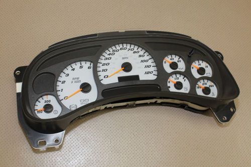 03-06 *REMAN *LED CHEVY GM SILVERADO SS 7-GAUGE INSTRUMENT CLUSTER 15177468 DTFW, US $332.99, image 6