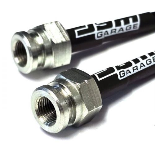 Jdmgarageuk braided brake hose 2 line rear kit for nissan skyline r33 gtst rb25