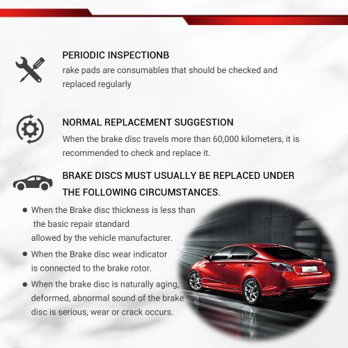 Front Disc Brake Rotors and Ceramic Brake Pads Kit for 2003 - 2008 Honda Pilot, US $87.09, image 3