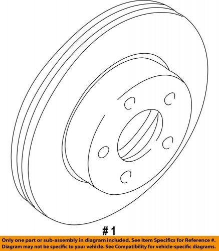 Mazda oem 03-09 b4000 front brake-disc rotor 1f6033251b