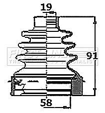 Cv joint boot fits nissan note e12 1.2 front inner 13 to 16 hr12de c.v. quality