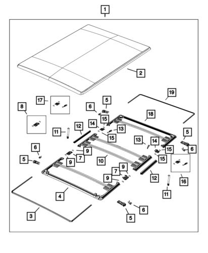 Genuine mopar center seal 68229476ab