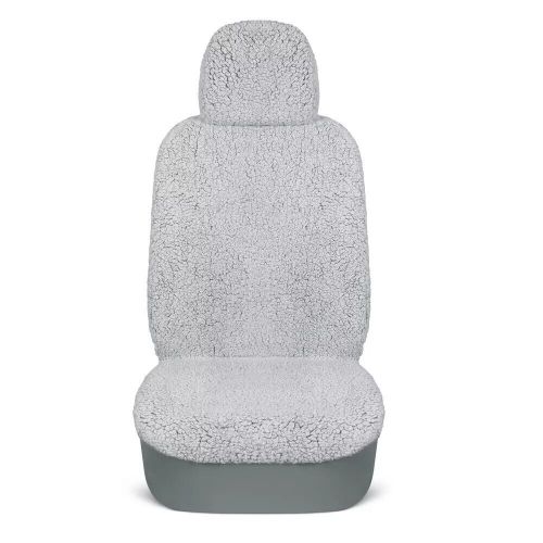 Gray Berber Fleece Car Seat Covers 2-Pack for Women Fits Auto Trucks, US $79.84, image 8