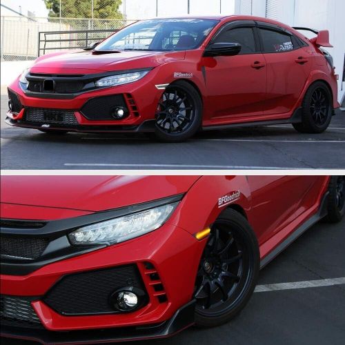 2set Amber & White Dynamic Turn Signal LED Side Marker Lights For Honda Civic 20, US $59.59, image 11