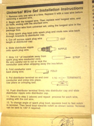 Universal Ignition Wire Set, 4, 6 or 8cyl, 7mm, USA, Auto-Tune by BWD # 15001U, US $18.75, image 6