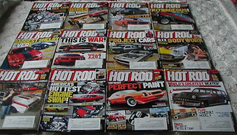 12 issues 2011 of hot rod magazine show rods drag cars more power speed model a