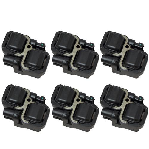 Ignition coil pack - set of 6 - mercedes v6 v8 - 0221503035 - new