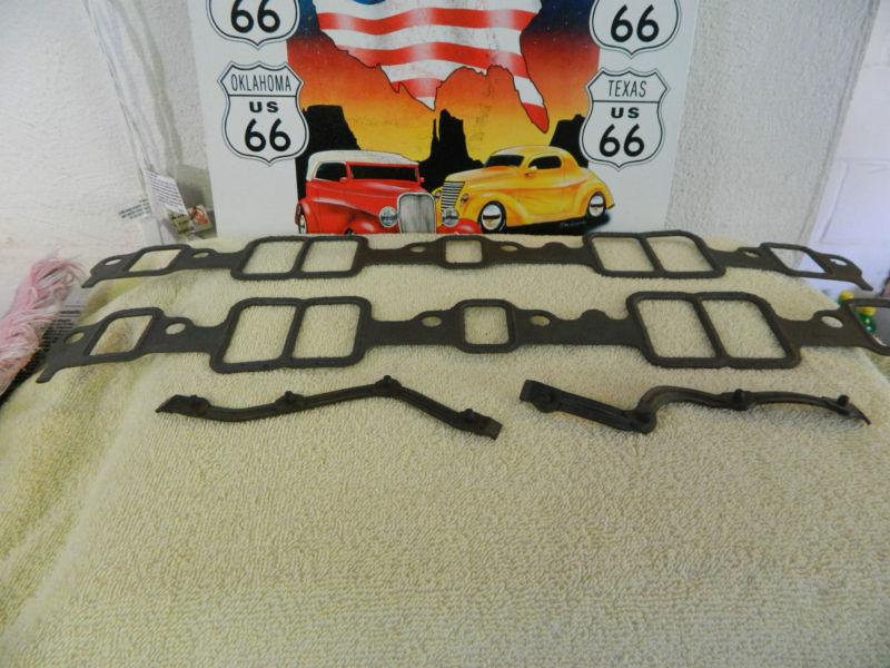 Buy VINTAGE SMALL BLOCK CHEVY INTAKE MANIFOLD GASKETS&FRONT&REAR RUBBERS HOT RAT ROD in Irwin
