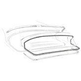 1959 ford fairlane back window seal 