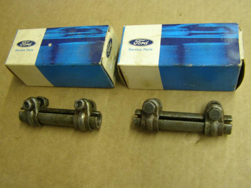 Nos oem ford 1965 - 1972 galaxie tie rod adjusting sleeves 1966 1967 + fairlane