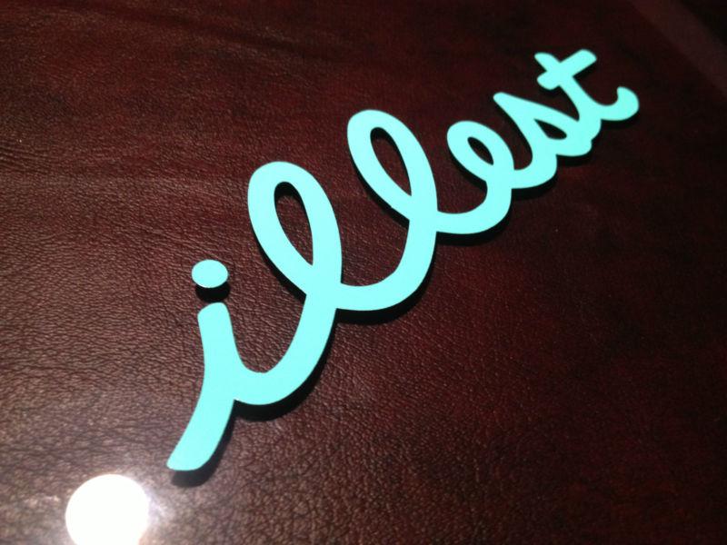 Mint illest sticker, vinyl decal, fatlace, static, stance, honda, subaru, frs