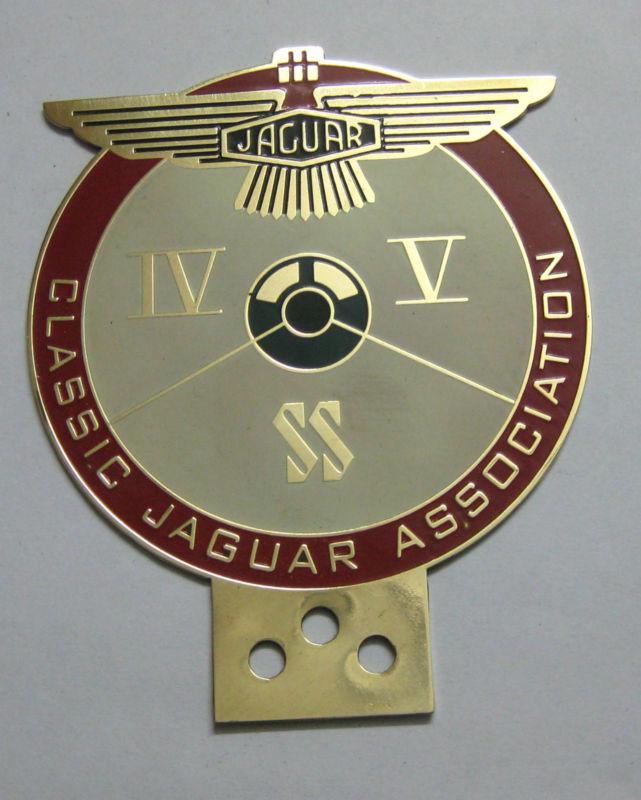 Car badge - classic jaguar association grill badge emblem logos metal car grill 