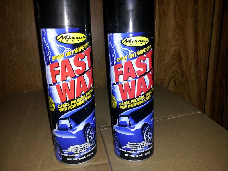 New mirror image spray on fast wax/cleans, polishes, protects auto detailing wax