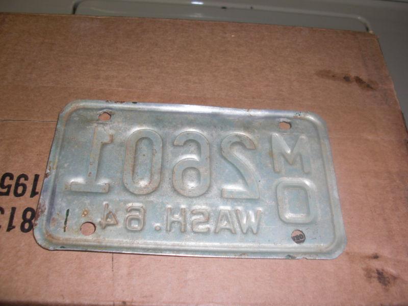 1964 Washington Motorcycle plate Harley Indian Triumph BSA Norton Scout AJS, US $79.95, image 2