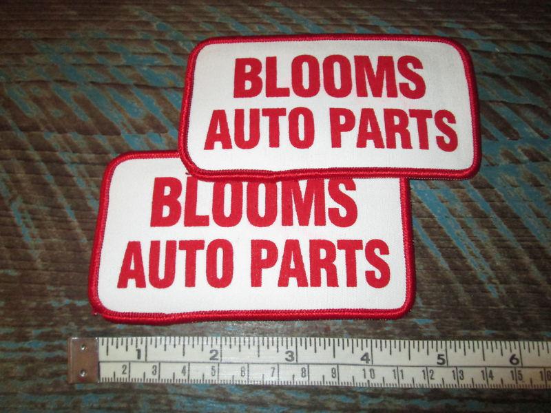 Two blooms auto parts service station mechanic uniform patch dickies racing