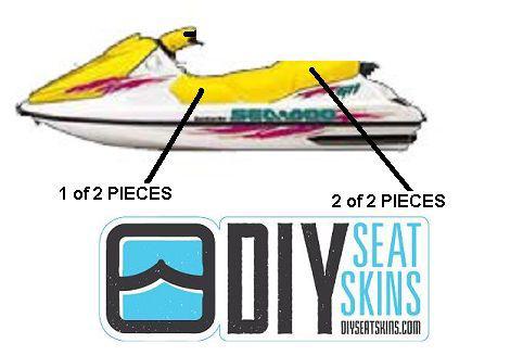 Sea doo yellow seat skin gts gti gtx  91 92 93 94 95 96 ~free manual available!~