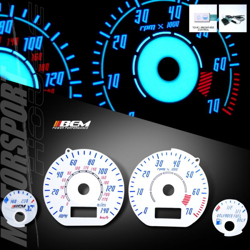 1993-1998 volkswagon golf/jetta 2dr 4dr hb 140mph el reverse glow gauge w/ tach