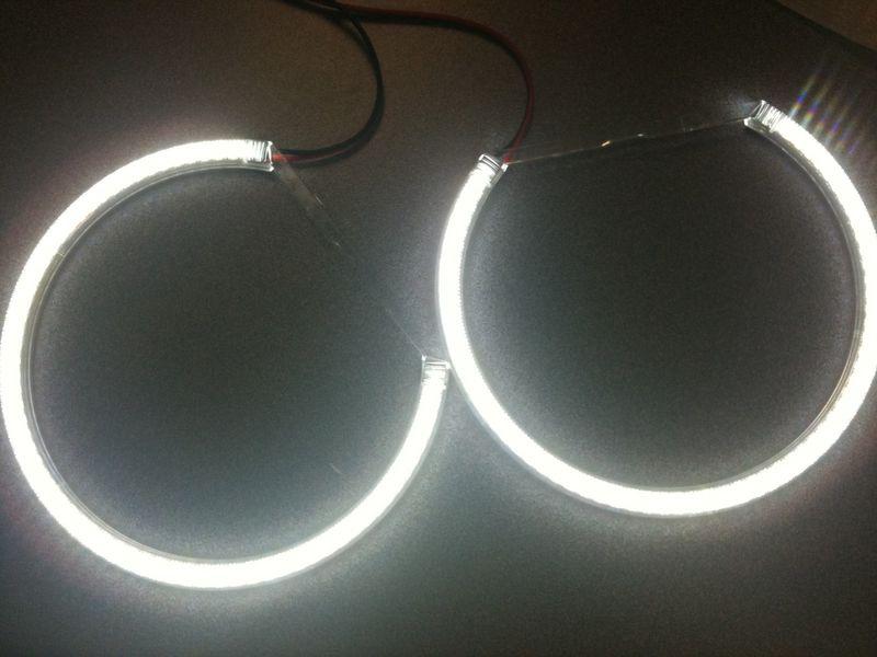 Bmw e46 3 series w/ non-hid halogen headlight smd led angel eyes halo rings kit
