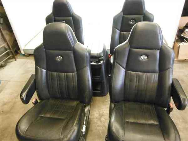 Ford f250 sd oem set front & rear harley davidson seats