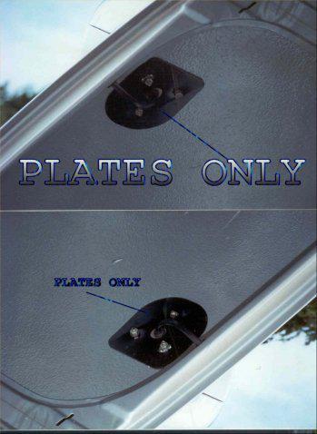 Porsche 911 hood light backing plates