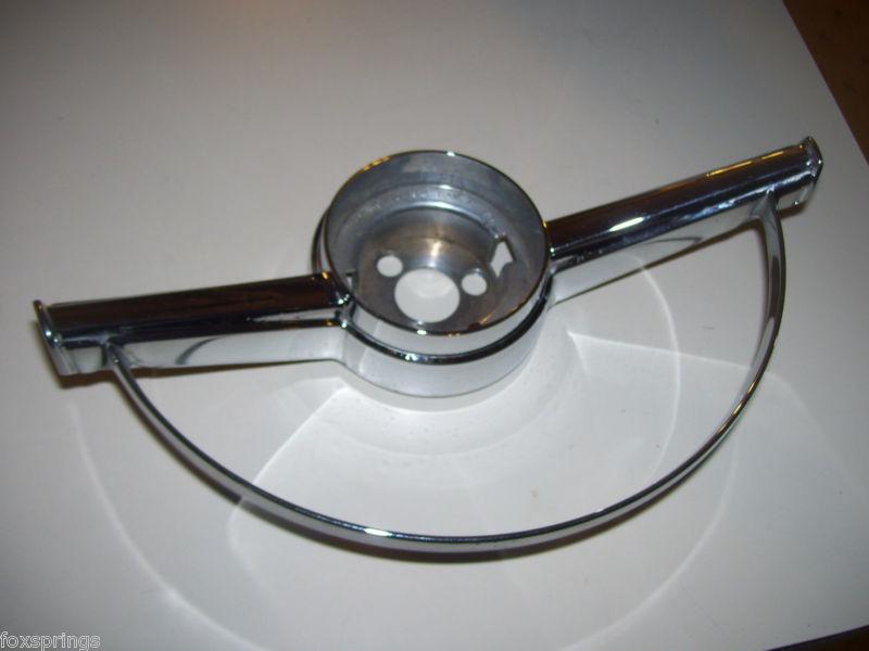 1964 chevy impala horn ring  chrome gm 9740492 chevrolet          -  ch65