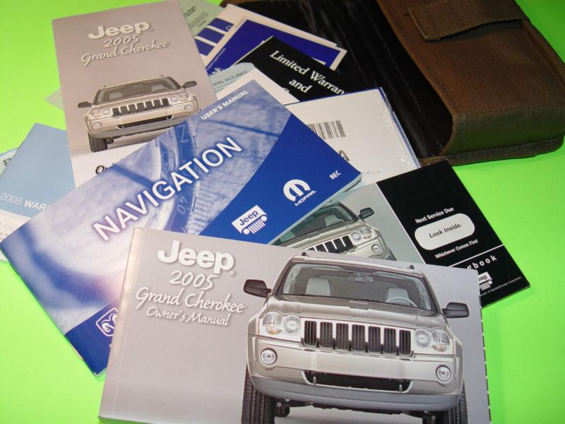 2005 jeep grand cherokee owners manual set nav ves laredo  limited 4wd 
